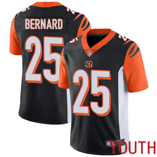 Cincinnati Bengals Limited Black Youth Giovani Bernard Home Jersey NFL Footballl #25 Vapor Untouchable